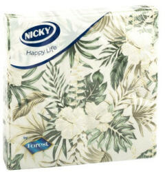 Szalvéta 3 rétegű 33 x 33 cm 20 lap/csomag Flower Power Nicky (16212) - bestoffice