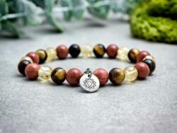 R. M. ékszer Napfonat csakra medálos ásvány karkötő (19291RM15)