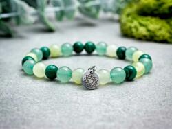 R. M. ékszer Szív csakra medálos ásvány karkötő (19289RM17)