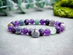 R. M. ékszer Harmadik szem csakra medálos ásvány karkötő (19287RM17)