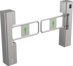 HikVision Nyílókapu készlet, Mifare Reader, Acél kar, szalagszélesség 1100mm - HIKVISION (DS-K3BC411X-M-Dm110)