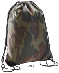 SOL’S URBAN poliészter tornazsák-hátizsák, mindennapos használatra SO70600, Camouflage-U
