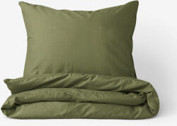 Goldea lenjerie de pat din 100% bumbac - măslin 140 x 220 și 50 x 70 cm Lenjerie de pat