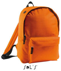 SOL'S RIDER gyerek hátizsák elől cipzáras zsebbel SO70101, Orange-U