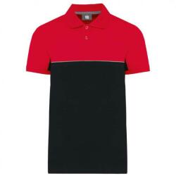 Designed To Work Tricou polo unisex, WK210 Two-Tone, black/red (wk210bl/re)
