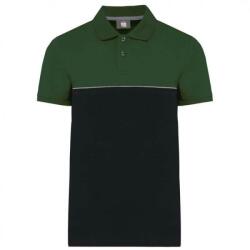 Designed To Work Tricou polo unisex, WK210 Two-Tone, black/forest green (wk210bl/fo)