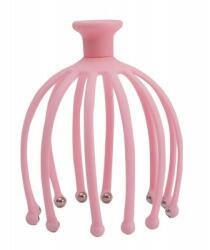 Dispozitiv pentru masaj capilar din plastic, gonga roz (BU991)