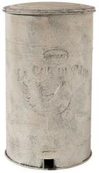 Clayre & Eef Cos gunoi metal alb vintage 26x30x46 cm (6Y2369) - storel