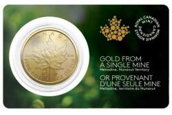 Royal Canadian Mint Moneda de aur de 1 oz "Single-Sourced" Maple Leaf (2022) "Single-Sourced" (din sursă unică)