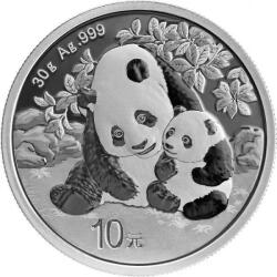 China Gold Coin Panda 2024 - 30 G - Monedă De Investiții Din Argint