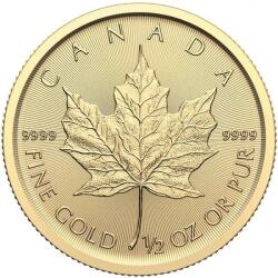 Royal Canadian Mint Frunza De Arțar 2024 - 1/2 Oz - Monedă De Aur Pentru Investiții Moneda