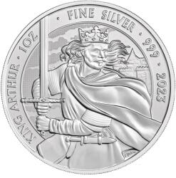Perth Mint Mituri și legende - Regele Arthur 2023 - 1 Oz - Monedă de argint pentru investiții