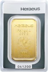 Argor Heraeus SA - Switzerland Heraeus 50g - Lingou de aur pentru investiții