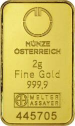 Münze Österreich 2g - Lingou de aur pentru investiții Moneda