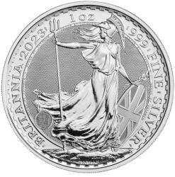Royal Mint Britannia 1 oz (2023) - Monedă de argint pentru investiții