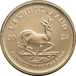 Rand Refinery Krugerrand 1/4 unce 2024 - Monedă de aur pentru investiții