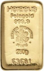 Heraeus Metals Germany GmbH & Co. KG Heraeus 250g - Lingou de aur pentru investiții Moneda