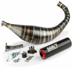  Stage6 R/T 80-90ccm CNC kipufogó (Derbi EBE / EBS - Piaggio D50B0 - piros/fekete) - tomamotor - 188 020 Ft