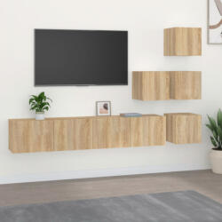 vidaXL sonoma-tölgyszínű falra szerelhető szerelt fa TV-szekrény (3114576)