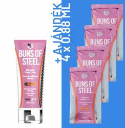 SteelFit - BUNS OF STEEL - MAXIMUM TONING CREAM - 100 ML + 4 x 8, 8 ML AJÁNDÉK CSOMAG