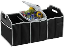  Többrekeszes csomagtartó rendező kivehető hűtőtáskával - Fekete színben (ez trunk fekete)