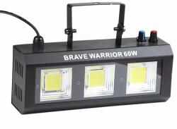  60W 3 Led stroboszkóp mini disco lámpa hangvezérlés - Brave warrior 60w