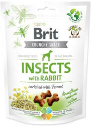 Brit Care Crunchy Cracker rovarok, nyúl & édeskömény 200g