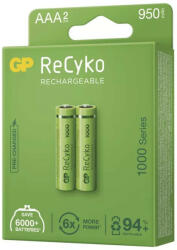 GP Batteries GP AAA ReCyko 950 mAh, újratölthető, 2 db (1032122090)