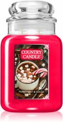 The Country Candle Company Peppermint & Cocoa lumânare parfumată 737 g