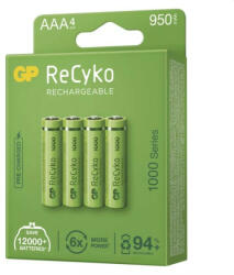 GP Batteries GP AAA ReCyko 950 mAh, újratölthető (HR03) , 4 db (1032124090)