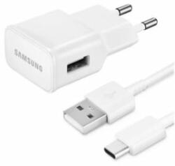 Samsung hálózati töltő USB-A aljzat (10W, 5V/2A + EP-DN930E USB-C kábel) fehér (EP-TA12_EP_DN930) - aqua