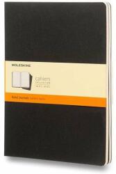Moleskine Cahier XL, fekete - 3 darabos kiszerelésben (QP321)