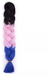 Afro Line Afro Rainbow Hair Ombre műhaj 33# Fekete-Rózsa-Kék