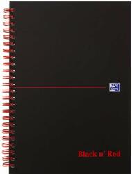 Oxford - papírnictví OXFORD Black n' Red Notebook A5, vonalas - 70 lap (400047651)