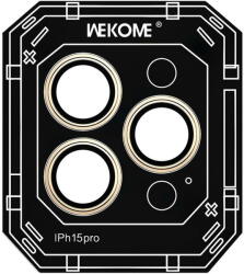 WEKOME Folie de protectie Camera spate Wekome WTPC-008 pentru Apple iPhone 15 Pro, Sticla Securizata, Aurie (fol/ca/wek/wt/ai15p/st/au) - vexio