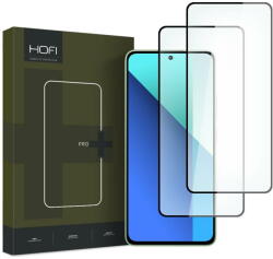 HOFI Folie de protectie Ecran HOFI Glass PRO+ pentru Xiaomi Redmi Note 13 4G, Sticla Securizata, Full Glue, Set 2 bucati, 2.5D, Neagra (fol/ec/hof/gl/xrn/st/fu/se/25/ne) - vexio
