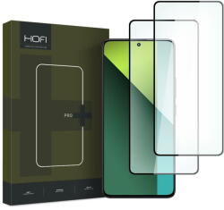 HOFI Folie de protectie Ecran HOFI Glass PRO+ pentru Xiaomi Redmi Note 13 Pro 4G / Note 13 5G / Note 13 Pro 5G, Sticla Securizata, Full Glue, Set 2 bucati, 2.5D, Neagra (fol/ec/hof/gl/xrnote13/pro/5g) - ve