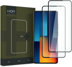 HOFI Folie de protectie Ecran HOFI Glass PRO+ pentru Xiaomi Poco M6 Pro, Sticla Securizata, Full Glue, Set 2 bucati, 2.5D, Neagra (fol/ec/hof/gl/xpm/st/fu/se/25/ne) - vexio