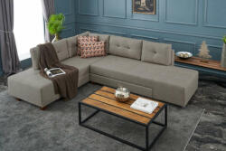 Butorpiac Manama Corner Sofa Bed Left - Cream Sarokkanapé 280x206x85 Krém (SAJASR8682870692909F)