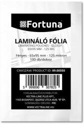 Lamináló fólia FORTUNA 65x95mm 125 mikron fényes 100/dob