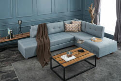 Butorpiac Manama Corner Sofa Bed Right - Light Blue Sarokkanapé 280x206x85 (SAJASR8682870692923F)