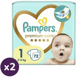 Pampers Premium Care pelenka, Újszülött 1, 2-5 kg, HAVI PELENKACSOMAG 144 db