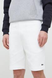 Lacoste pantaloni scurti barbati, culoarea alb 9BYY-SZM061_00X