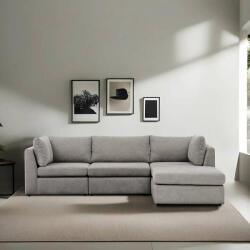 Butorpiac Mottona Corner Sofa - Light Grey Sarokkanapé 90x90x84 Világos szürke (SAJASR8684282318156F)
