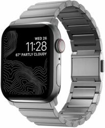 Nomad Titanium Band fém szíj - Apple Watch Ultra (49mm) 8/7 (45mm) / 6 / SE / 5 / 4 (44mm) / 3 / 2 / 1 (42mm) - ezüst (NM1A4HSXT0)