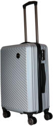 HaChi Boston Pro ezüst 4 kerekű közepes bőrönd (Boston-PRO-M-ezust)