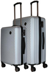 HaChi Boston Pro ezüst 4 kerekű közepes bőrönd és nagy bőrönd (Boston-PRO-M-L-ezust)