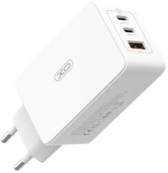 XO CE13 2xUSB-C - USB-A hálózati töltő fehér (128985)