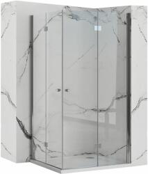 Rea Fold N2 zuhanykabin összecsukható ajtóval 120 (ajtó) x 120 (ajtó), 6mm átlátszó üveg, króm profil, KPL-07462 (KPL-07462)