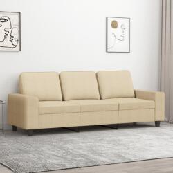  Canapea cu 3 locuri, crem, 180 cm, material textil (359401) Canapea